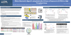 Effects Observed in Algae (R. subcapitata) after 24-hours of Exposure to 22 PFAS in a High Throughput Assay