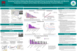 Evaluating Predictive Relationships Between Estimated Percent Accumulated Wastewater and Bioactive Contaminant Loading to Surface Waters Receiving Wastewater Treatment Effluents.