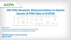 EPA PFAS Research: Bioaccumulation in Aquatic Species & PFAS Data in ECOTOX