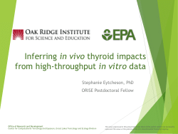 Inferring in vivo thyroid impacts from high-throughput in vitro data