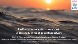 Cultural ecosystem services: A case study in the St. Louis River Estuary