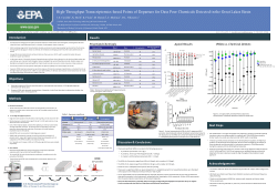 High-Throughput Transcriptomic-based Points of Departure for Data Poor Chemicals Detected in the Great Lakes Basin