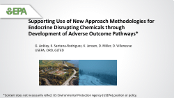 Supporting Use of New Approach Methodologies for Endocrine Disrupting Chemicals through Development of Adverse Outcome Pathways
