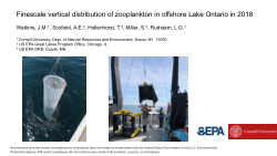 Finescale vertical distribution of zooplankton in offshore Lake Ontario in 2018