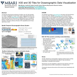 X3D and 3D Tiles for Oceanographic Data Visualization