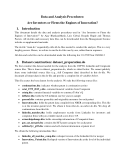 Replication archive Bhaskarabhatla, Cabral, Hegde & Peeters (2021) Management Science
