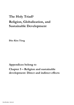 Appendices belong to Chapter 5 - Religion and sustainable development: Direct and indirect effects