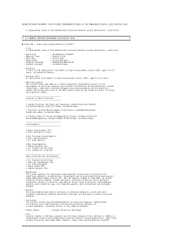 A longitudinal study of multidimensional prosocial behavior during adolescence - Data Files