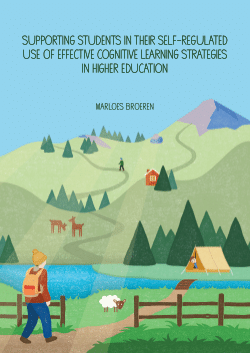 Supporting Students in Their Self-Regulated Use of Effective Cognitive Learning Strategies in Higher Education