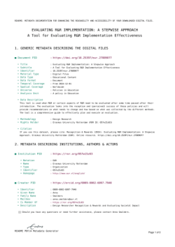 Evaluating R&R Implementation: A Stepwise Approach