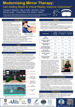 ESOC 2024 - Modernising Mirror Therapy - Beltrame - Poster