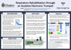 Flinders Uni Expo 2019 - Respiratory Rehabilitation through an Assistive Electronic Trumpet - Beltrame - Poster