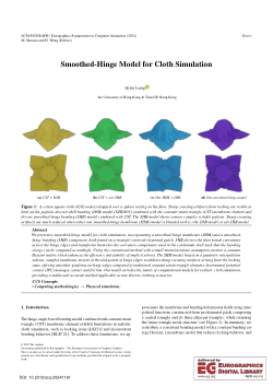 Smoothed Hinge Model for Cloth Simulation