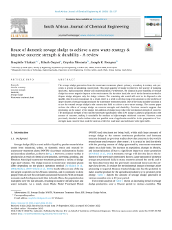 Reuse of domestic sewage sludge to achieve a zero waste strategy & improve concrete strength & durability - a review.