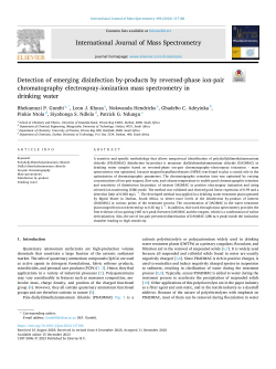 Detection of emerging disinfection by-products by reversed-phase ion-pair chromatography electrospray-ionization mass spectrometry in drinking water.