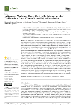 Indigenous Medicinal Plants Used in the Management of Diabetes in Africa: 5 Years (2019–2024) in Perspective