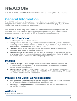 CSAFE Multi-camera Smartphone Image Database