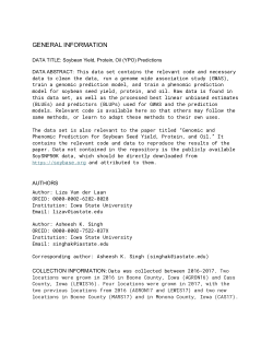 Soybean Yield, Protein, Oil (YPO) Predictions via Genomic and Phenomic Prediction