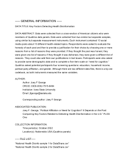 Key Factors Detecting Health Disinformation