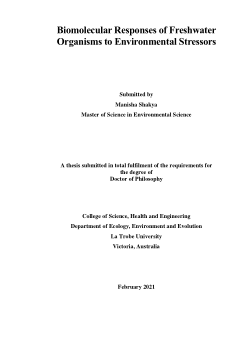 Biomolecular Responses of Freshwater Organisms to Environmental Stressors
