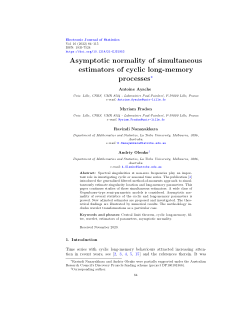 Asymptotic normality of simultaneous estimators of cyclic long-memory processes