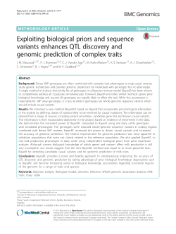 Exploiting biological priors and sequence variants enhances QTL discovery and genomic prediction of complex traits