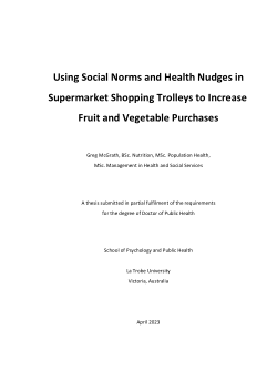 Using social norms and health nudges in supermarket shopping trolleys to increase fruit and vegetable purchases