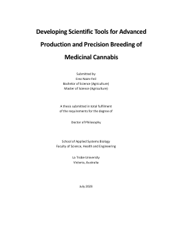 Developing scientific tools for advanced production and precision breeding of medicinal cannabis