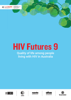 HIV Futures 9: Quality of life among people living with HIV in Australia