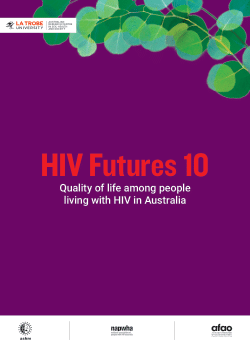 HIV Futures 10: Quality of Life Among People Living with HIV in Australia
