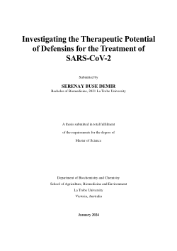 Investigating the Therapeutic Potential of Defensins for the Treatment of SARS-CoV-2