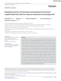 Rapid generation of functional nanovesicles from human trophectodermal cells for embryo attachment and outgrowth