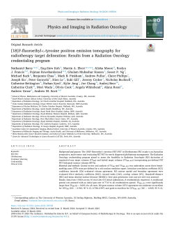 [18]F-fluoroethyl-L-tyrosine positron emission tomography for radiotherapy target delineation: Results from a Radiation Oncology credentialing program