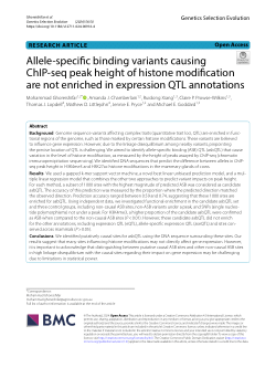 Allele-specific binding variants causing ChIP-seq peak height of histone modification are not enriched in expression QTL annotations