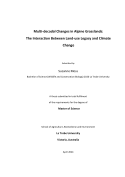 Multi-decadal Changes in Alpine Grasslands: The Interaction Between Land-use Legacy and Climate Change