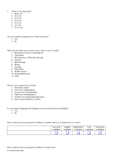 OER evaluation survey example - Foundations of Biomedical Science