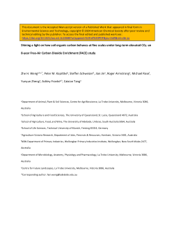 Shining a Light on How Soil Organic Carbon Behaves at Fine Scales under Long-Term Elevated CO2: An 8 Year Free-Air Carbon Dioxide Enrichment Study