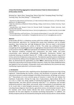 A novel red-emitting aggregation-induced emission probe for determination of β-glucosidase activity