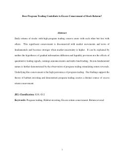 Does program trading contribute to excess comovement of stock returns?