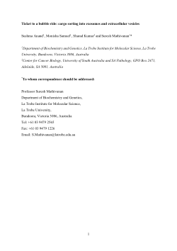 Ticket to a bubble ride: Cargo sorting into exosomes and extracellular vesicles