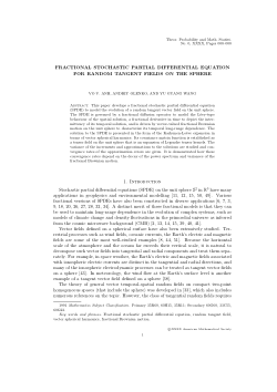 Fractional stochastic partial differential equation for random tangent fields on the sphere