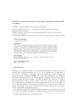 On LSE in regression model for long-range dependent random fields on spheres