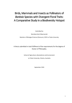 Birds, Mammals, and Insects as Pollinators of Banksia Species With Divergent Floral Traits: A Comparative Study in a Biodiversity Hotspot