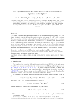 On approximation for fractional stochastic partial differential equations on the sphere