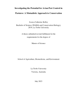 Investigating the Potential for Avian Pest Control in Pastures: A Mutualistic Approach to Conservation