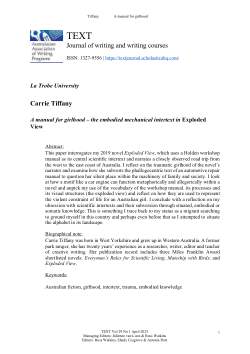 A manual for girlhood – the embodied mechanical intertext in Exploded View