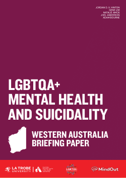 LGBTQA+ Mental Health and Suicidality: Western Australia Briefing Paper