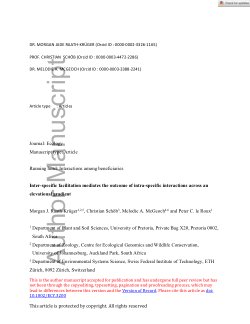Interspecific facilitation mediates the outcome of intraspecific interactions across an elevational gradient