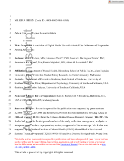 Prospective Association of Digital Media Use with Alcohol Use Initiation and Progression Among Adolescents
