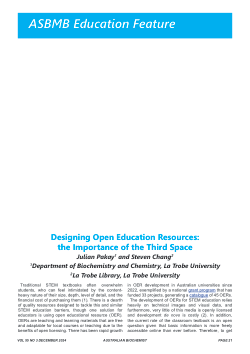 Designing Open Education Resources - The Importance of the Third Space